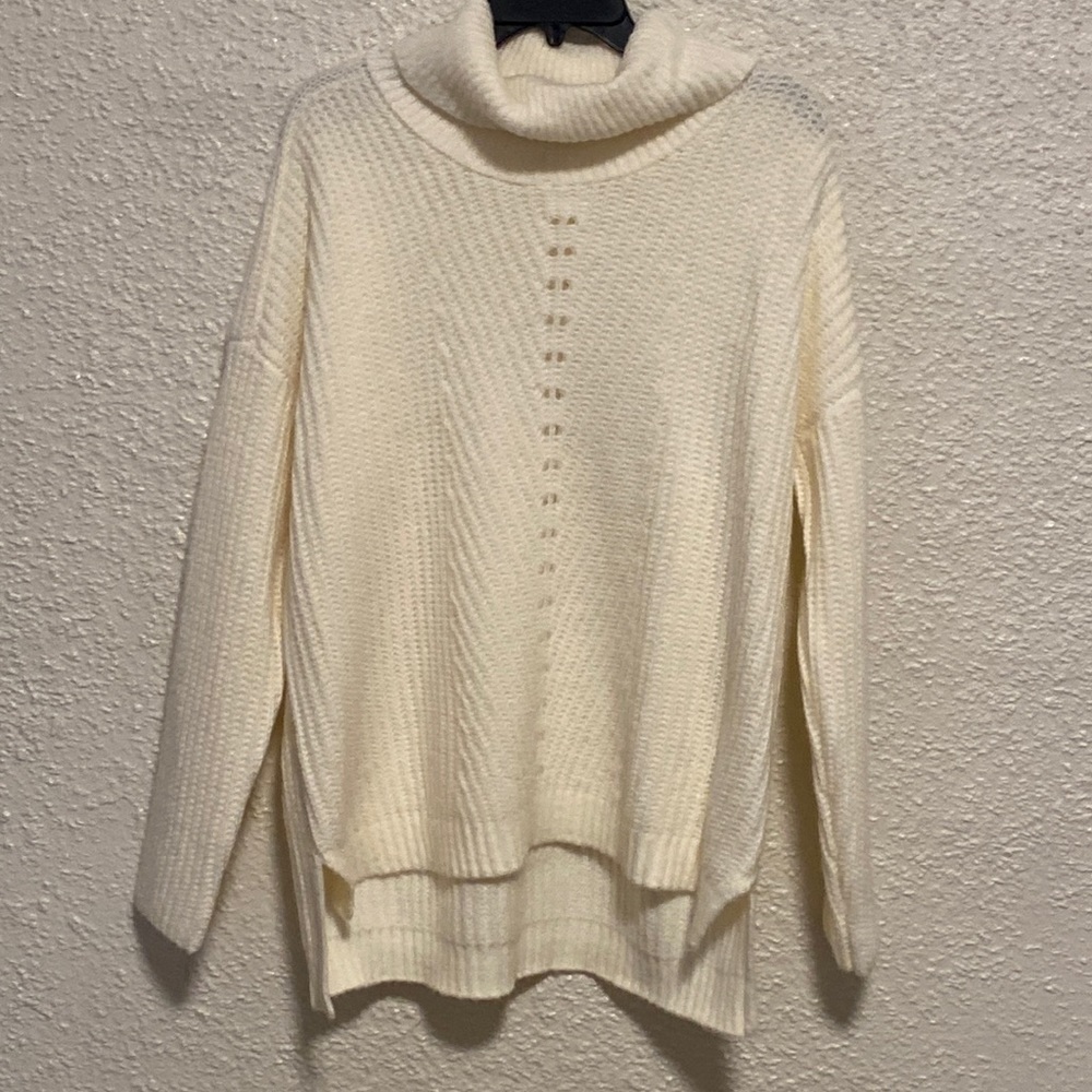 Cream Cowl neck sweater by Time and Tru